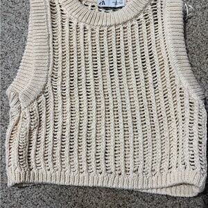 Zara Cream Knit Top